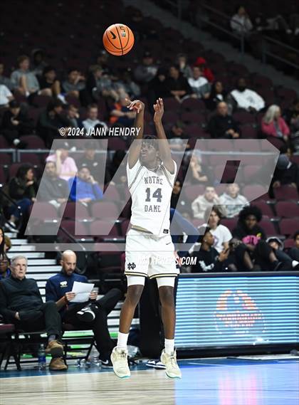 Thumbnail 1 in Layton Christian Academy vs. Notre Dame (SO) (Tarkanian Classic) photogallery.