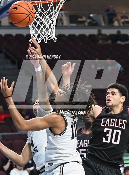 Thumbnail 1 in Layton Christian Academy vs. Notre Dame (SO) (Tarkanian Classic) photogallery.