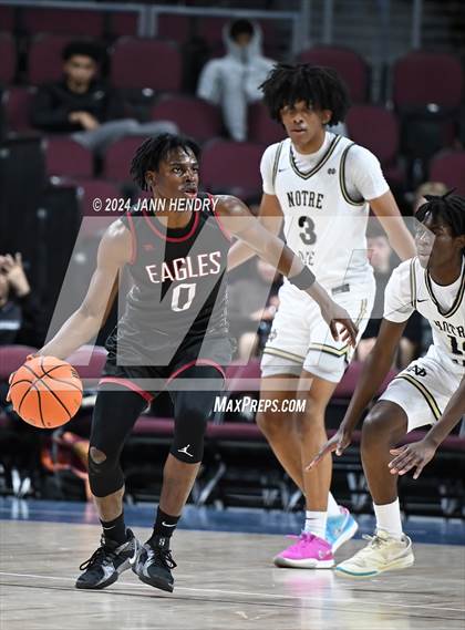 Thumbnail 2 in Layton Christian Academy vs. Notre Dame (SO) (Tarkanian Classic) photogallery.
