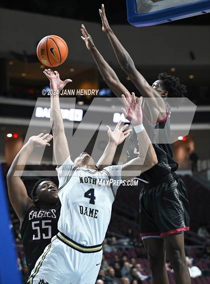 Thumbnail 2 in Layton Christian Academy vs. Notre Dame (SO) (Tarkanian Classic) photogallery.