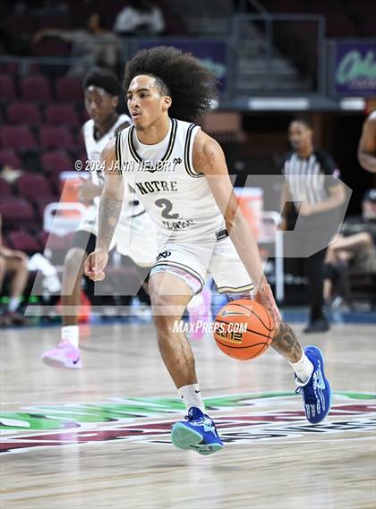 Thumbnail 1 in Layton Christian Academy vs. Notre Dame (SO) (Tarkanian Classic) photogallery.