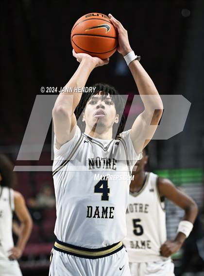 Thumbnail 2 in Layton Christian Academy vs. Notre Dame (SO) (Tarkanian Classic) photogallery.