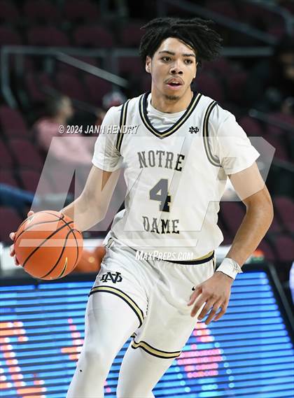 Thumbnail 3 in Layton Christian Academy vs. Notre Dame (SO) (Tarkanian Classic) photogallery.
