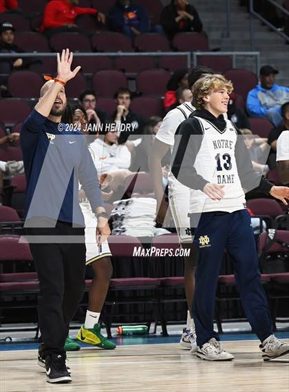 Thumbnail 3 in Layton Christian Academy vs. Notre Dame (SO) (Tarkanian Classic) photogallery.