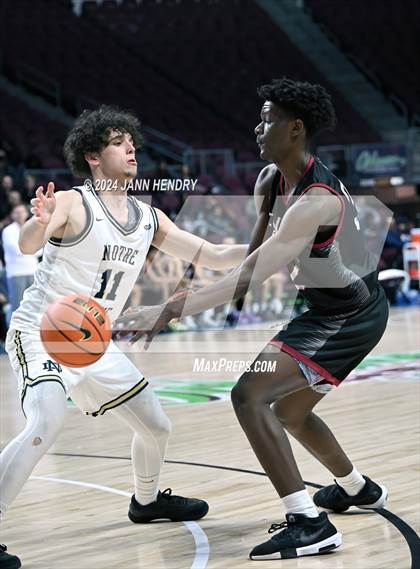 Thumbnail 2 in Layton Christian Academy vs. Notre Dame (SO) (Tarkanian Classic) photogallery.