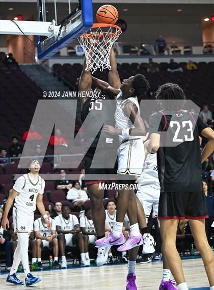 Thumbnail 3 in Layton Christian Academy vs. Notre Dame (SO) (Tarkanian Classic) photogallery.