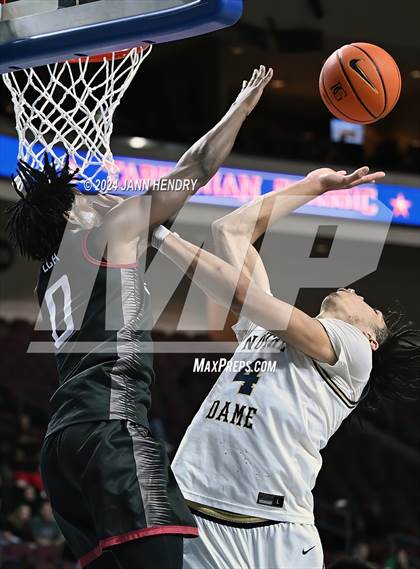 Thumbnail 1 in Layton Christian Academy vs. Notre Dame (SO) (Tarkanian Classic) photogallery.