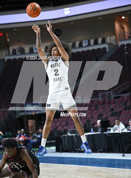 Thumbnail 3 in Layton Christian Academy vs. Notre Dame (SO) (Tarkanian Classic) photogallery.