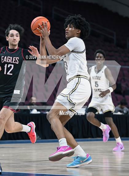 Thumbnail 3 in Layton Christian Academy vs. Notre Dame (SO) (Tarkanian Classic) photogallery.