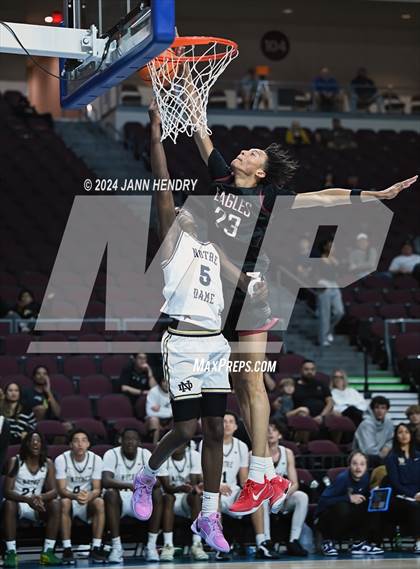 Thumbnail 3 in Layton Christian Academy vs. Notre Dame (SO) (Tarkanian Classic) photogallery.