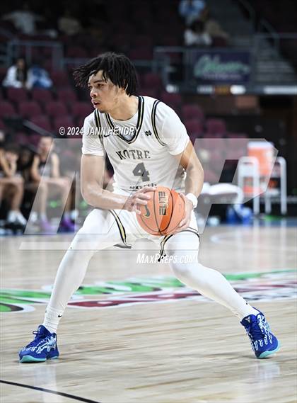 Thumbnail 3 in Layton Christian Academy vs. Notre Dame (SO) (Tarkanian Classic) photogallery.
