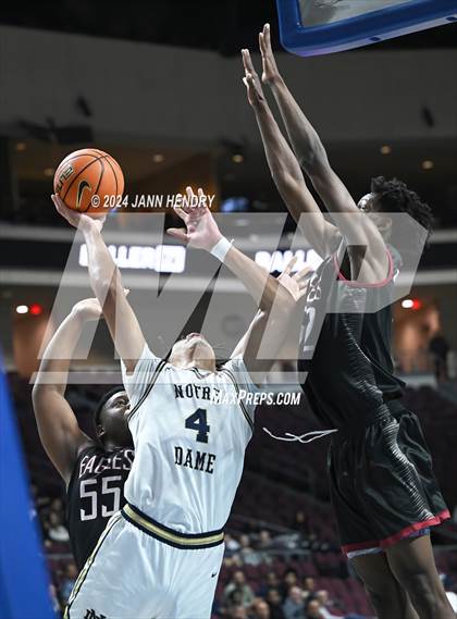 Thumbnail 1 in Layton Christian Academy vs. Notre Dame (SO) (Tarkanian Classic) photogallery.