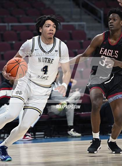 Thumbnail 2 in Layton Christian Academy vs. Notre Dame (SO) (Tarkanian Classic) photogallery.