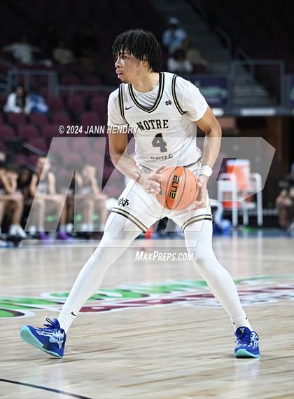 Thumbnail 2 in Layton Christian Academy vs. Notre Dame (SO) (Tarkanian Classic) photogallery.