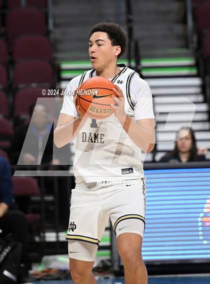 Thumbnail 1 in Layton Christian Academy vs. Notre Dame (SO) (Tarkanian Classic) photogallery.