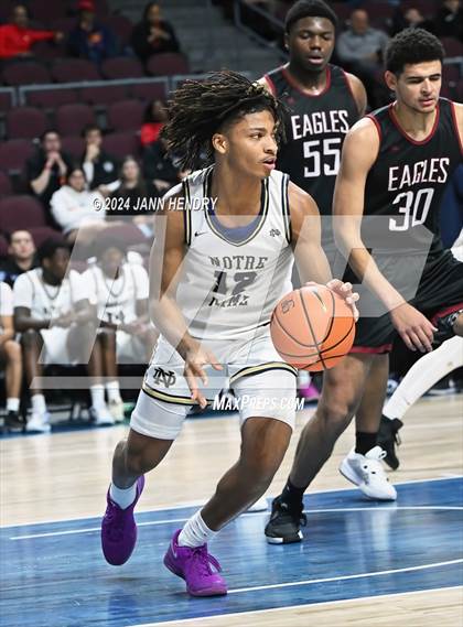 Thumbnail 3 in Layton Christian Academy vs. Notre Dame (SO) (Tarkanian Classic) photogallery.