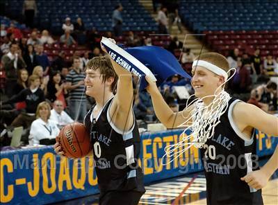 Thumbnail 1 in Forest Lake Christian vs. Brookside Christian (CIF SJS D5 Final) photogallery.