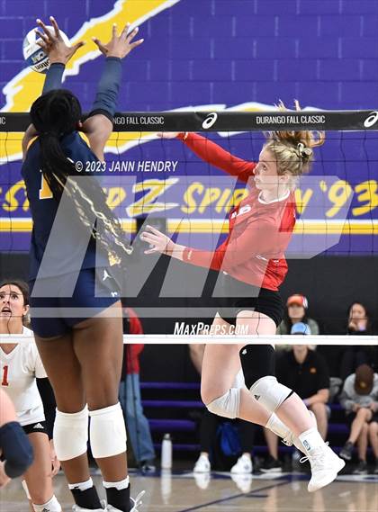 Thumbnail 2 in Cathedral Catholic vs. Prestonwood Christian (Durango Fall Classic) photogallery.