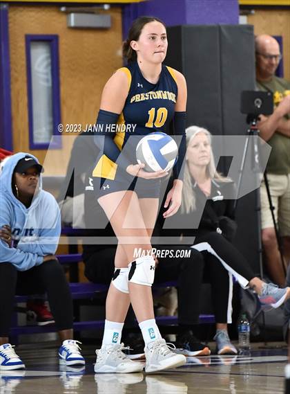 Thumbnail 3 in Cathedral Catholic vs. Prestonwood Christian (Durango Fall Classic) photogallery.