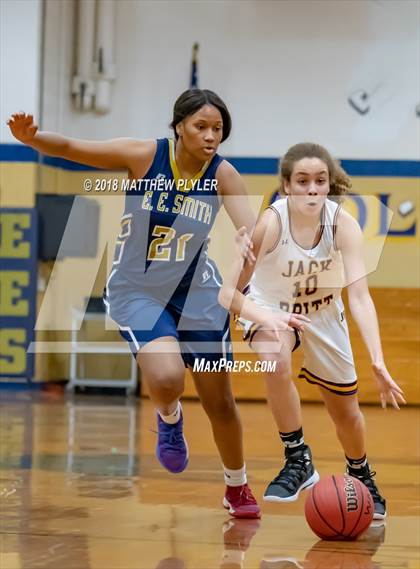 Thumbnail 3 in E.E. Smith vs. Jack Britt (Cumberland County Schools Basketball Holiday Classic) photogallery.