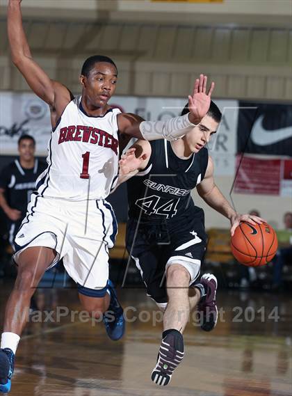 Thumbnail 1 in Sunrise Christian Academy vs. Brewster Academy (City of Palms Classic) photogallery.