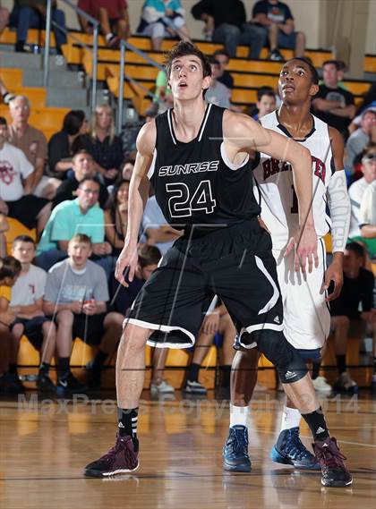 Thumbnail 1 in Sunrise Christian Academy vs. Brewster Academy (City of Palms Classic) photogallery.