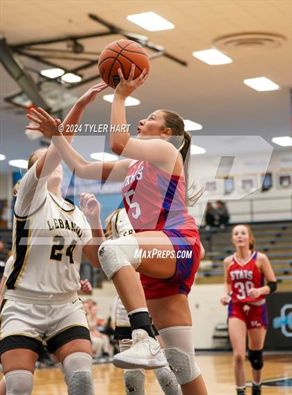 Thumbnail 3 in Western Boone vs. Lebanon (IHSAA 4a Sectional 25 First Round) photogallery.