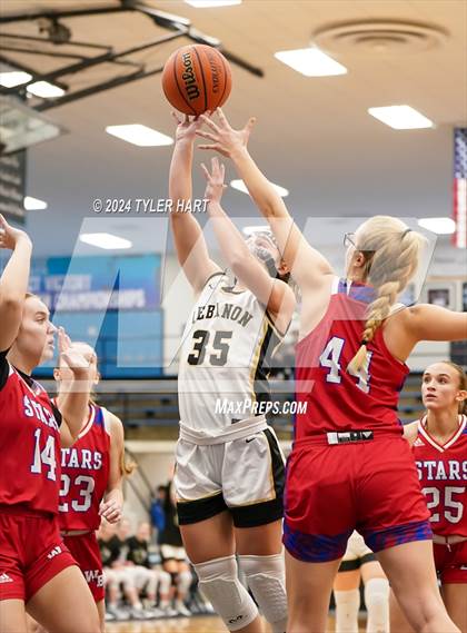 Thumbnail 2 in Western Boone vs. Lebanon (IHSAA 4a Sectional 25 First Round) photogallery.