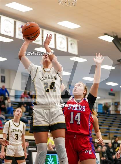 Thumbnail 3 in Western Boone vs. Lebanon (IHSAA 4a Sectional 25 First Round) photogallery.