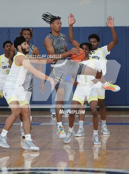 Thumbnail 1 in Catholic High vs Epic South (Lowcountry Roundball Classic) photogallery.