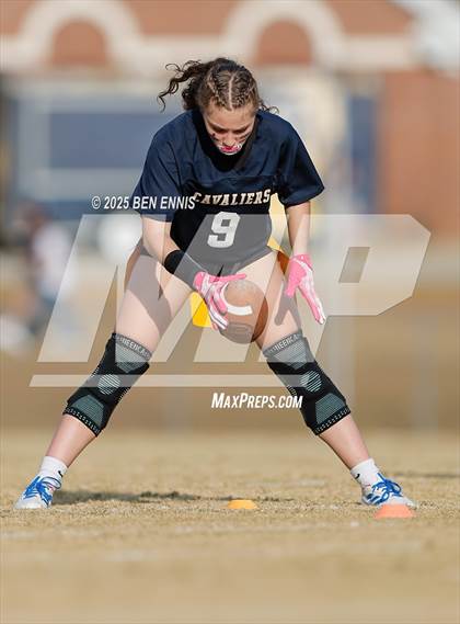 Thumbnail 2 in St. Anne-Pacelli vs. Mount de Sales Academy (GIAA Flag Football Championship) photogallery.