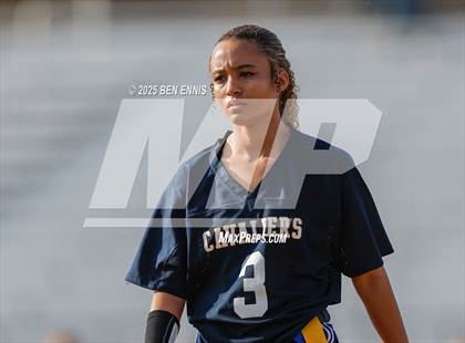 Thumbnail 2 in St. Anne-Pacelli vs. Mount de Sales Academy (GIAA Flag Football Championship) photogallery.