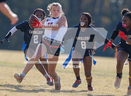 Thumbnail 3 in St. Anne-Pacelli vs. Mount de Sales Academy (GIAA Flag Football Championship) photogallery.