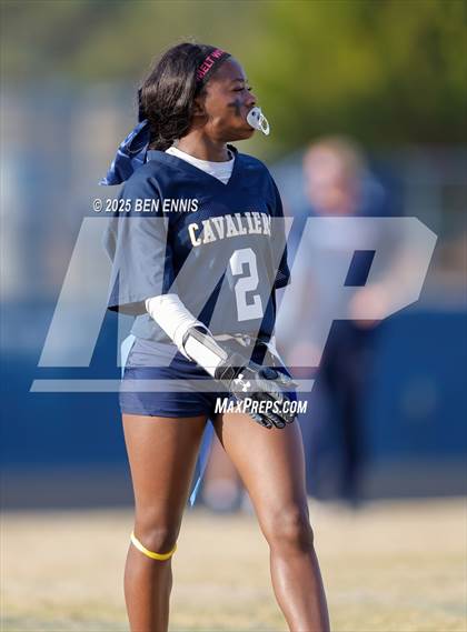 Thumbnail 3 in St. Anne-Pacelli vs. Mount de Sales Academy (GIAA Flag Football Championship) photogallery.