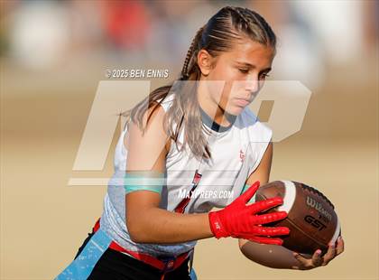 Thumbnail 1 in St. Anne-Pacelli vs. Mount de Sales Academy (GIAA Flag Football Championship) photogallery.