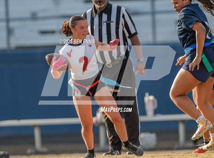 Thumbnail 3 in St. Anne-Pacelli vs. Mount de Sales Academy (GIAA Flag Football Championship) photogallery.