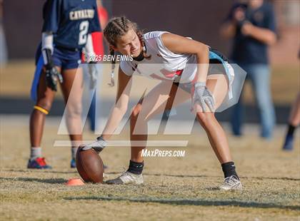 Thumbnail 3 in St. Anne-Pacelli vs. Mount de Sales Academy (GIAA Flag Football Championship) photogallery.