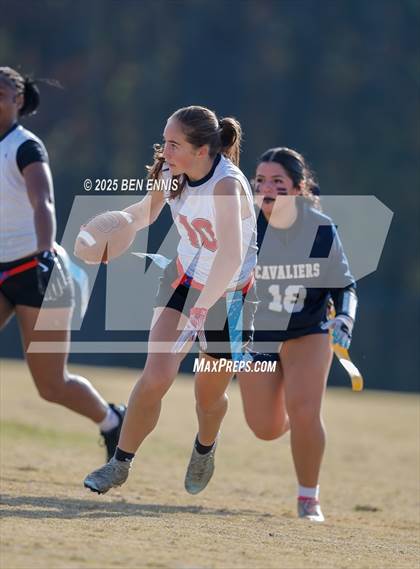 Thumbnail 2 in St. Anne-Pacelli vs. Mount de Sales Academy (GIAA Flag Football Championship) photogallery.