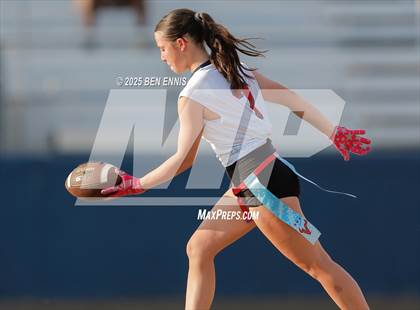 Thumbnail 3 in St. Anne-Pacelli vs. Mount de Sales Academy (GIAA Flag Football Championship) photogallery.
