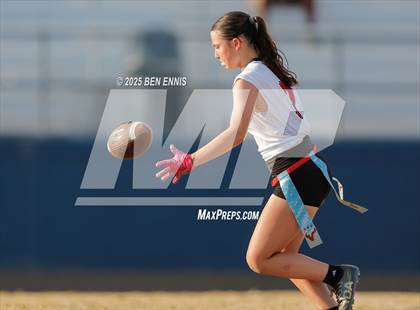 Thumbnail 1 in St. Anne-Pacelli vs. Mount de Sales Academy (GIAA Flag Football Championship) photogallery.