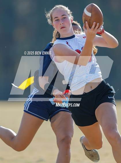 Thumbnail 1 in St. Anne-Pacelli vs. Mount de Sales Academy (GIAA Flag Football Championship) photogallery.