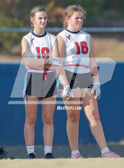 Thumbnail 3 in St. Anne-Pacelli vs. Mount de Sales Academy (GIAA Flag Football Championship) photogallery.
