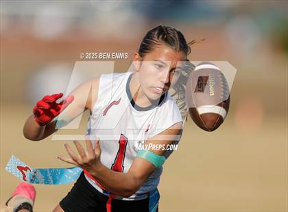 Thumbnail 2 in St. Anne-Pacelli vs. Mount de Sales Academy (GIAA Flag Football Championship) photogallery.