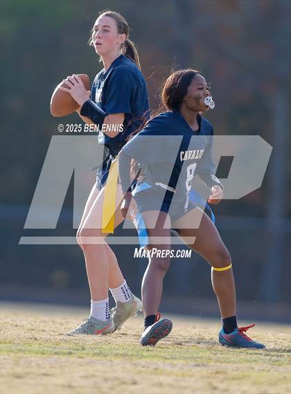 Thumbnail 1 in St. Anne-Pacelli vs. Mount de Sales Academy (GIAA Flag Football Championship) photogallery.