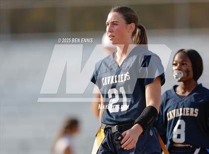 Thumbnail 3 in St. Anne-Pacelli vs. Mount de Sales Academy (GIAA Flag Football Championship) photogallery.