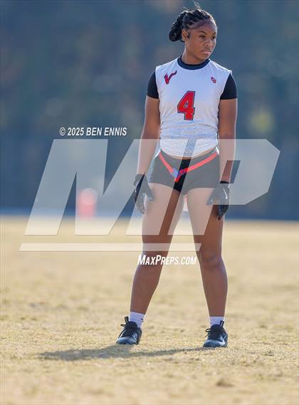 Thumbnail 3 in St. Anne-Pacelli vs. Mount de Sales Academy (GIAA Flag Football Championship) photogallery.