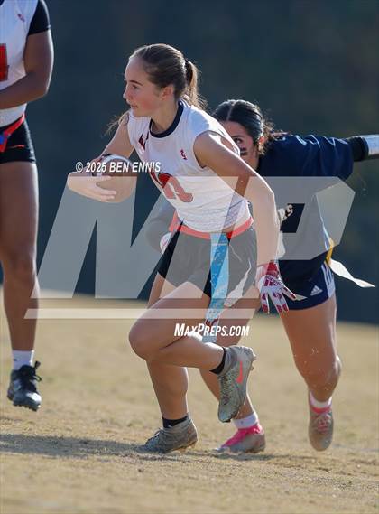 Thumbnail 1 in St. Anne-Pacelli vs. Mount de Sales Academy (GIAA Flag Football Championship) photogallery.