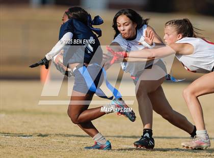 Thumbnail 2 in St. Anne-Pacelli vs. Mount de Sales Academy (GIAA Flag Football Championship) photogallery.