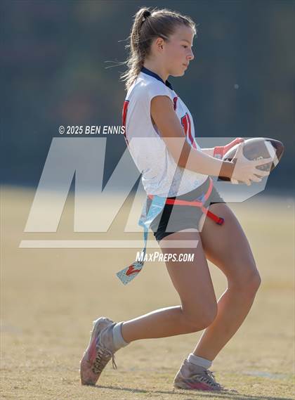 Thumbnail 1 in St. Anne-Pacelli vs. Mount de Sales Academy (GIAA Flag Football Championship) photogallery.
