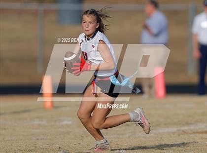 Thumbnail 3 in St. Anne-Pacelli vs. Mount de Sales Academy (GIAA Flag Football Championship) photogallery.